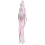 White with Pink Stripe
