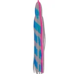 Blue Disco with Pink Stripe