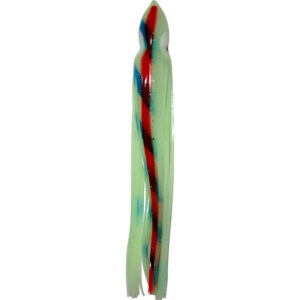 Glow in the Dark Green with Red and Blue Stripe