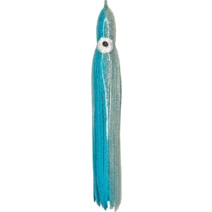 Cyan Blue and Silver Shimmer