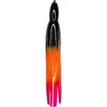 Black Orange and Pink Rainbow