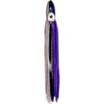 Purple and Silver with Black Stripes