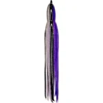 Purple and Silver with Black Stripes