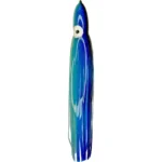 Glow In The Dark Blue on Blue with Black Stripe