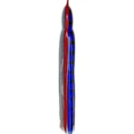Solid Blue Tiger and Silver with Red Stripe