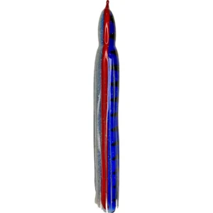 Solid Blue Tiger and Silver with Red Stripe
