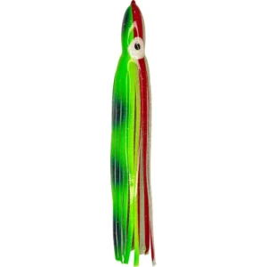 Green and Silver with Blue Highlight and Red Stripe