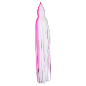 White with Pink Stripe