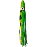 Sea Bee Green and Yellow with Square Pattern Squid Skirt