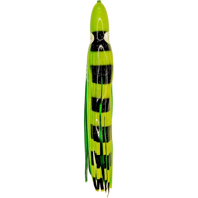 Sea Bee Green and Yellow with Square Pattern Squid Skirt